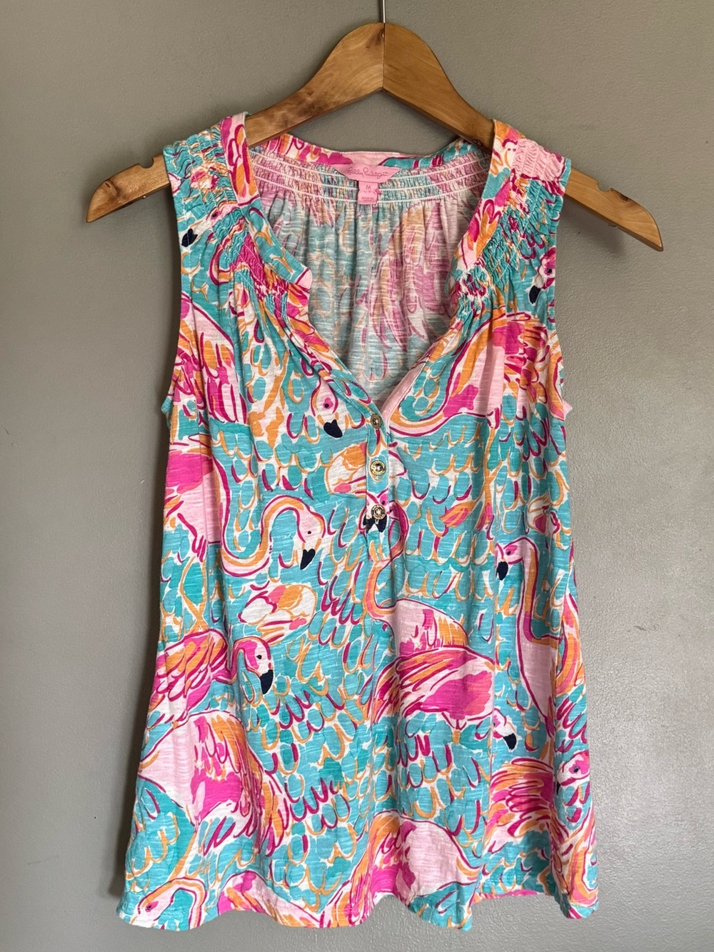 Lilly Pulitzer Flamingo Essie Tank Top